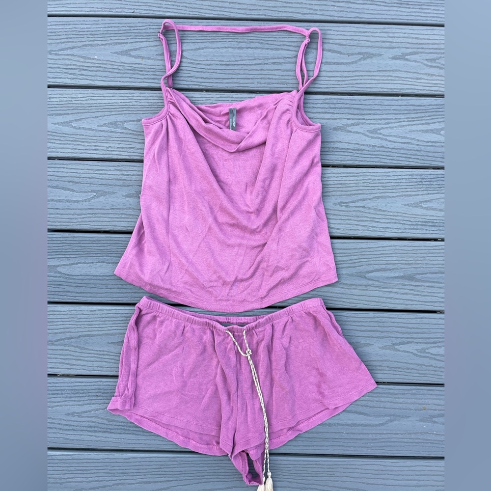 Anthropologie Pink Sleep Set